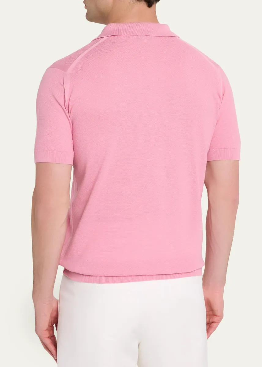 John Smedley Men's Roth Cotton Polo Shirt | Thumbnail 7 John Smedley Men's Roth Cotton Polo Shirt | Thumbnail 7