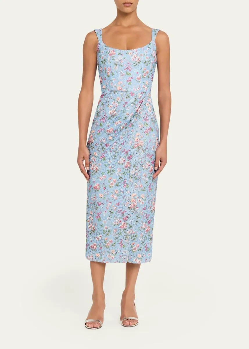 Markarian Marla Floral-Lace Wrap Midi Dress | Thumbnail 2 Markarian Marla Floral-Lace Wrap Midi Dress | Thumbnail 2