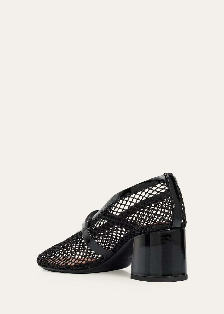 ALAÏA 55mm Fishnet Ballerina Pumps | Thumbnail 4 ALAÏA 55mm Fishnet Ballerina Pumps | Thumbnail 4