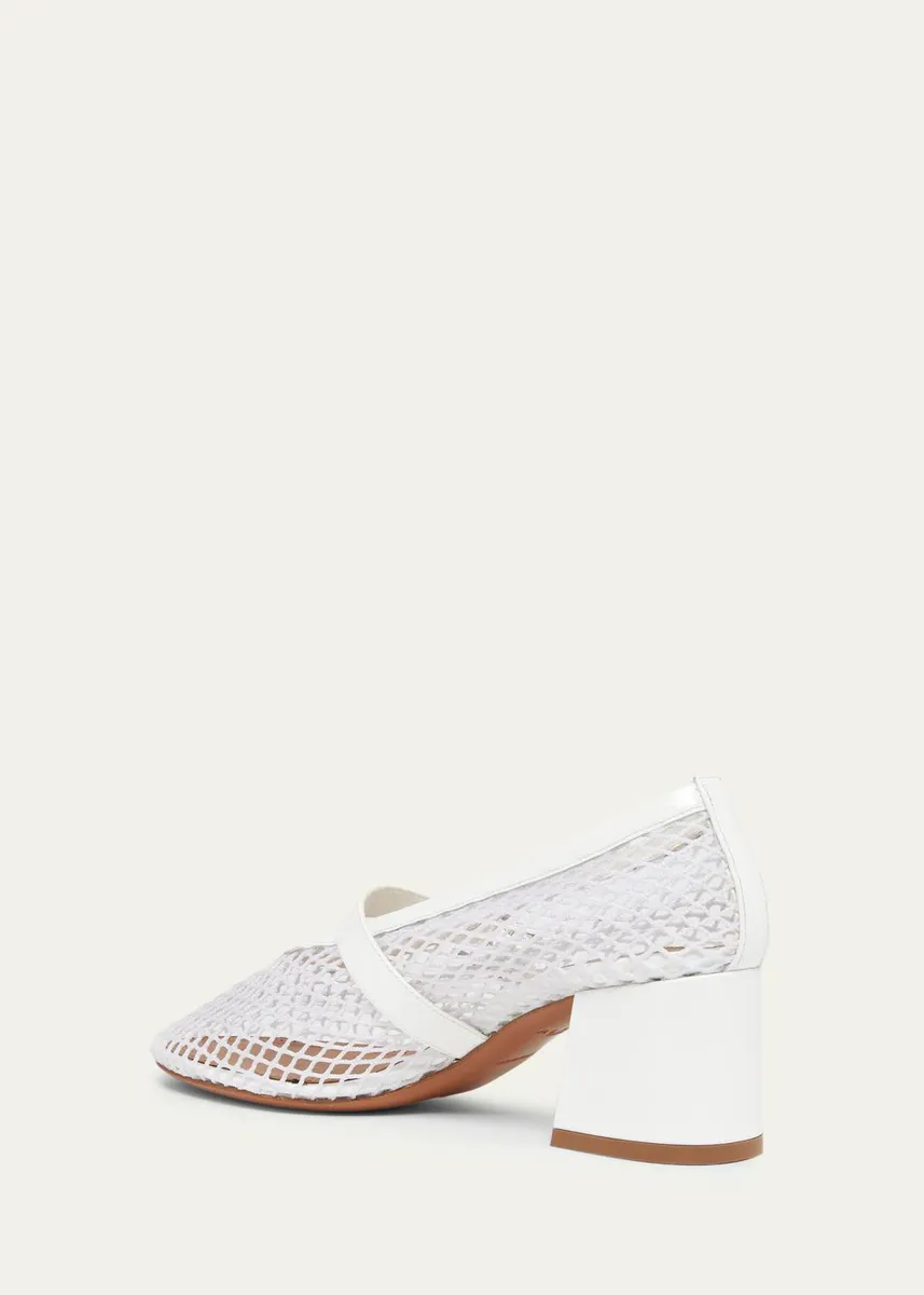 ALAÏA 55mm Fishnet Ballerina Pumps | Thumbnail 6 ALAÏA 55mm Fishnet Ballerina Pumps | Thumbnail 6