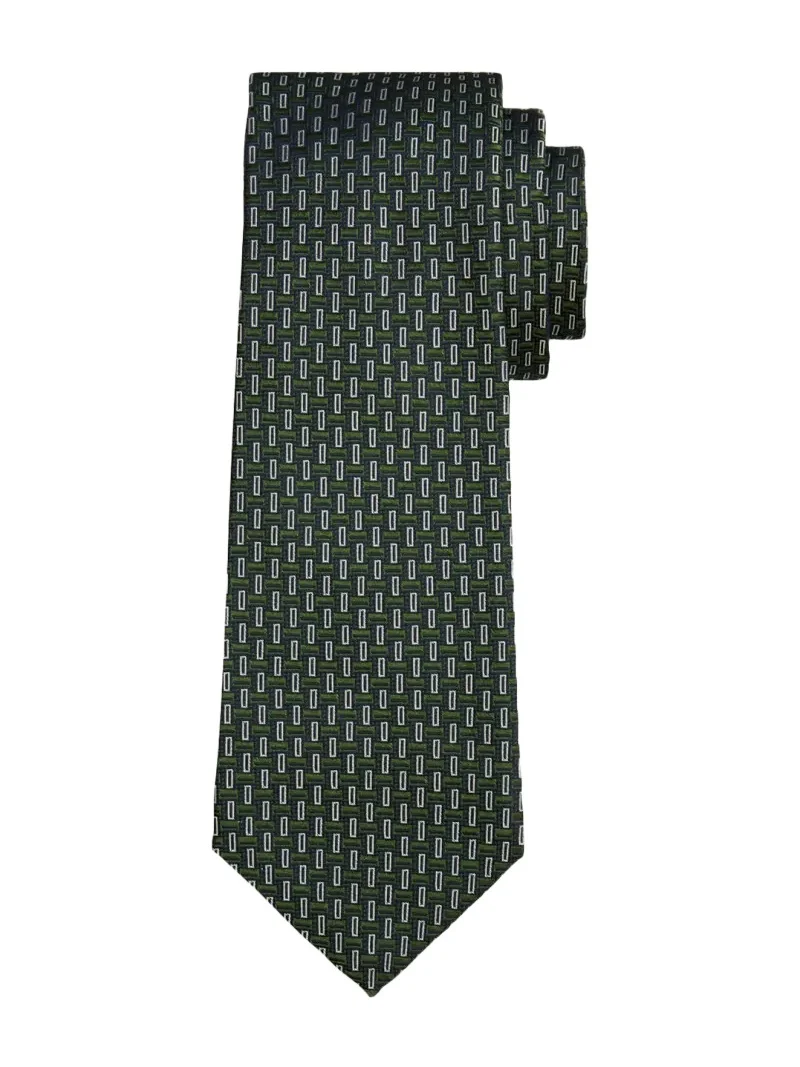 Kiton Men's Abstract Silk Sevenfold Tie