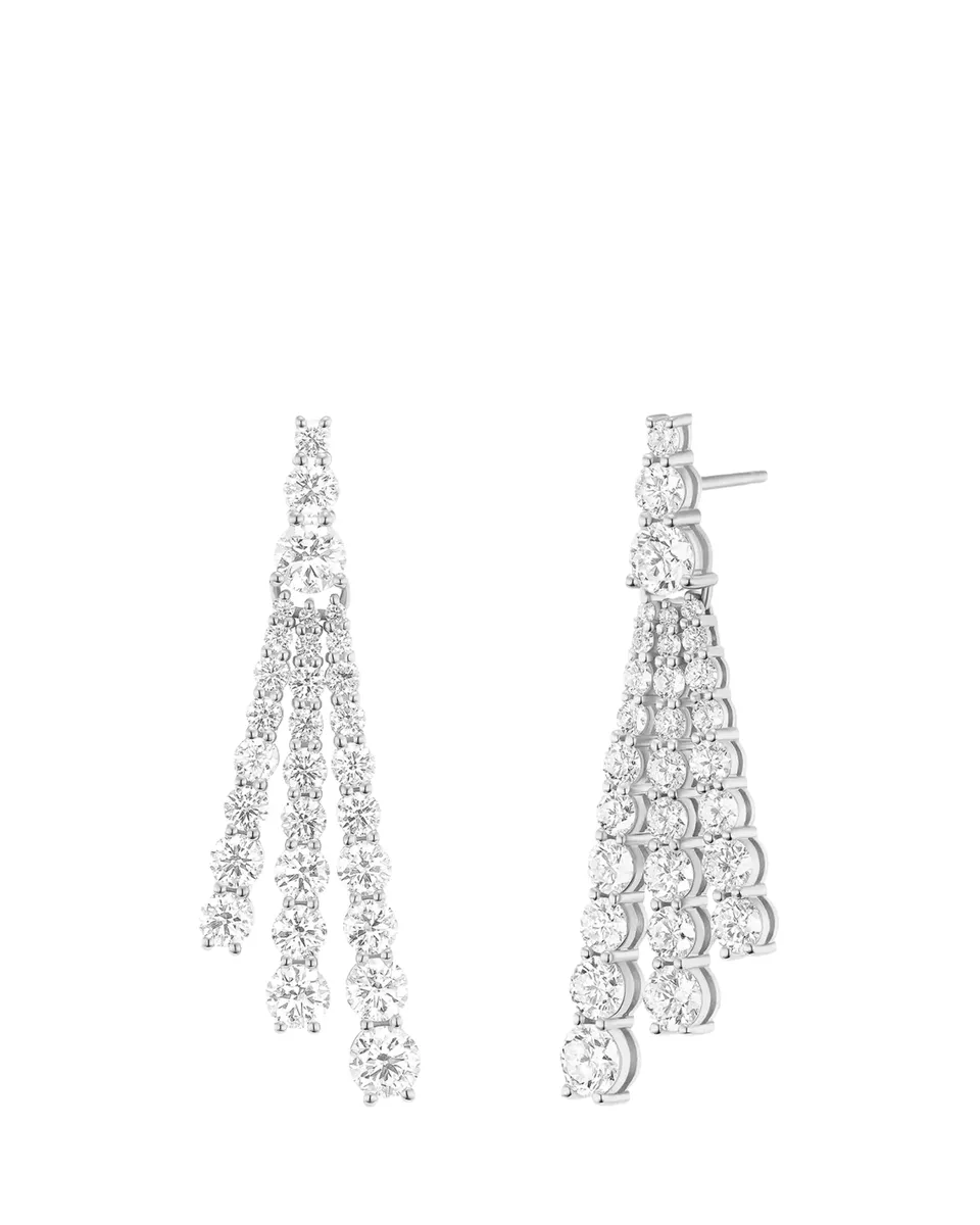 Melissa Kaye 18K White Gold Diamond Sydney Earrings, Small | Thumbnail 2