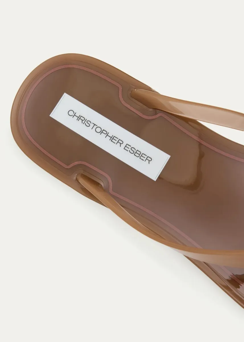 Christopher Esber Jo Jelly Flip Flop Sandals | Thumbnail 5 Christopher Esber Jo Jelly Flip Flop Sandals | Thumbnail 5