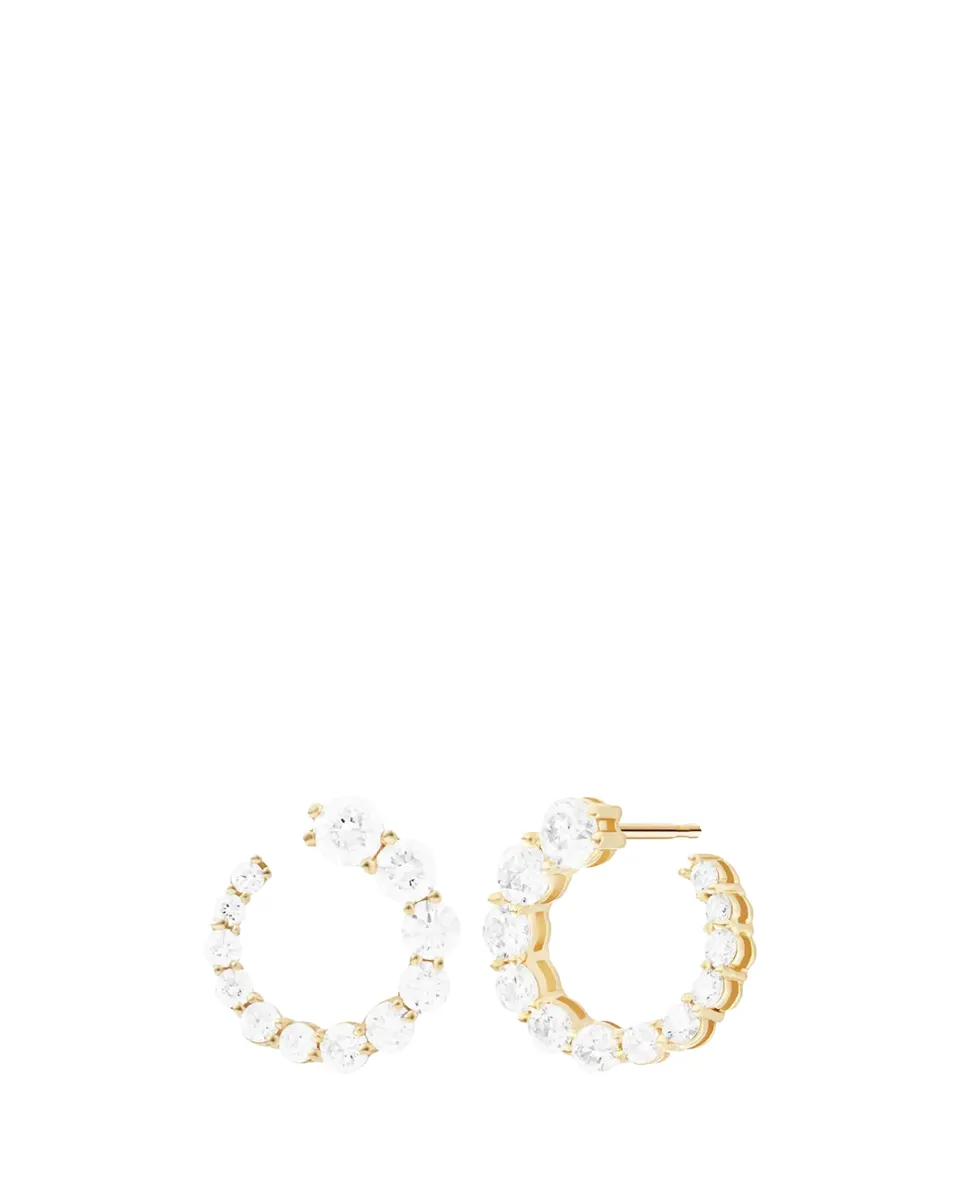 Melissa Kaye 18K Yellow Gold Aria Earwrap Earrings with Diamonds | Thumbnail 2 Melissa Kaye 18K Yellow Gold Aria Earwrap Earrings with Diamonds | Thumbnail 2