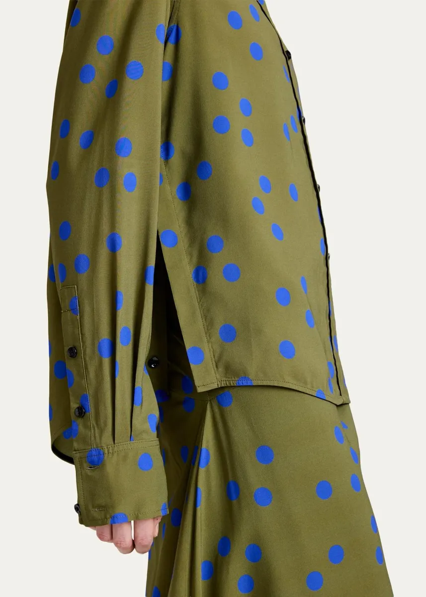 Proenza Schouler Paz Polka-Dot Button-Down Shirt | Thumbnail 5 Proenza Schouler Paz Polka-Dot Button-Down Shirt | Thumbnail 5