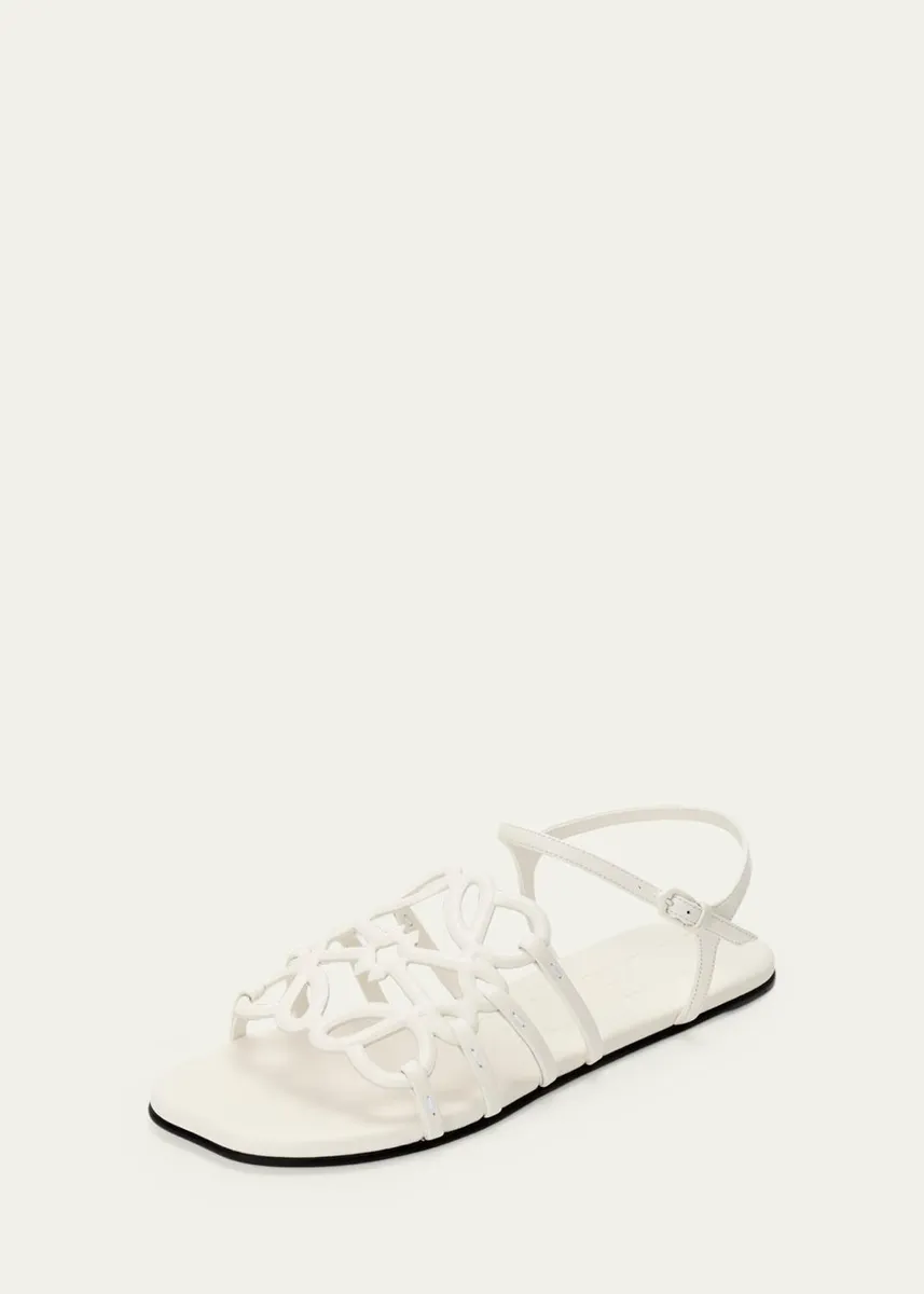 Loewe x Paula's Ibiza Petal Anagram Leather Ankle-Strap Sandals | Thumbnail 2 Loewe x Paula's Ibiza Petal Anagram Leather Ankle-Strap Sandals | Thumbnail 2