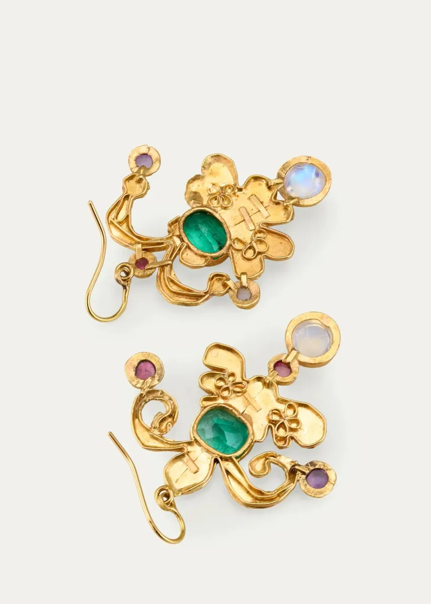 JUDY GEIB 18K Jester-Shape Drop Earrings | Thumbnail 4