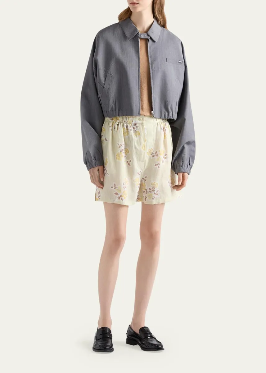 Prada Light Mohair Blouson Jacket | Thumbnail 2