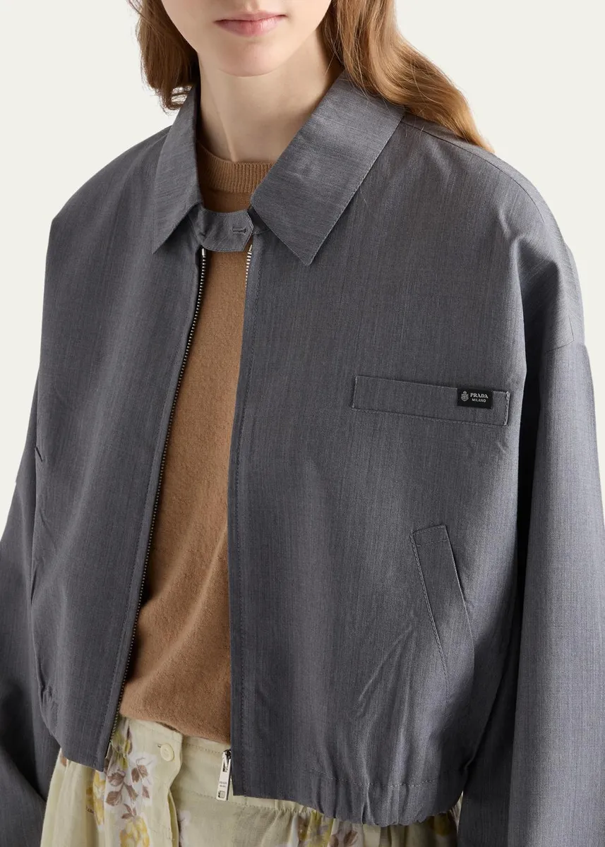 Prada Light Mohair Blouson Jacket | Thumbnail 4