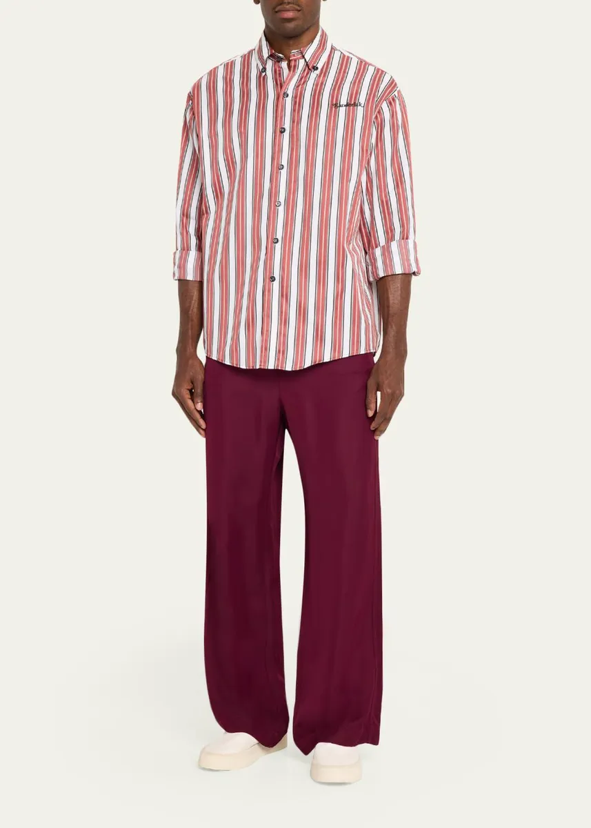 Sanderlak Men's Wide-Leg Drawstring Pants | Thumbnail 2 Sanderlak Men's Wide-Leg Drawstring Pants | Thumbnail 2