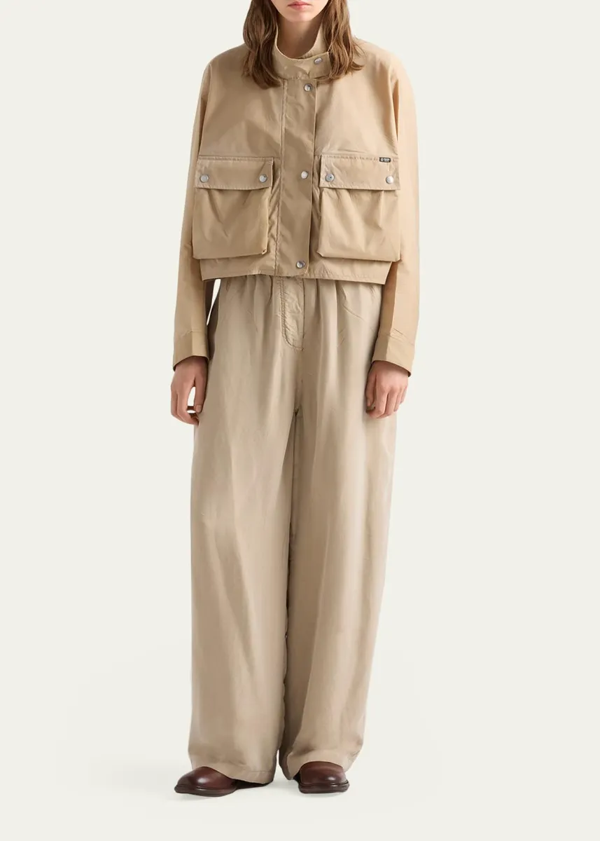 Prada Washed Re-Nylon Jacket | Thumbnail 2 Prada Washed Re-Nylon Jacket | Thumbnail 2