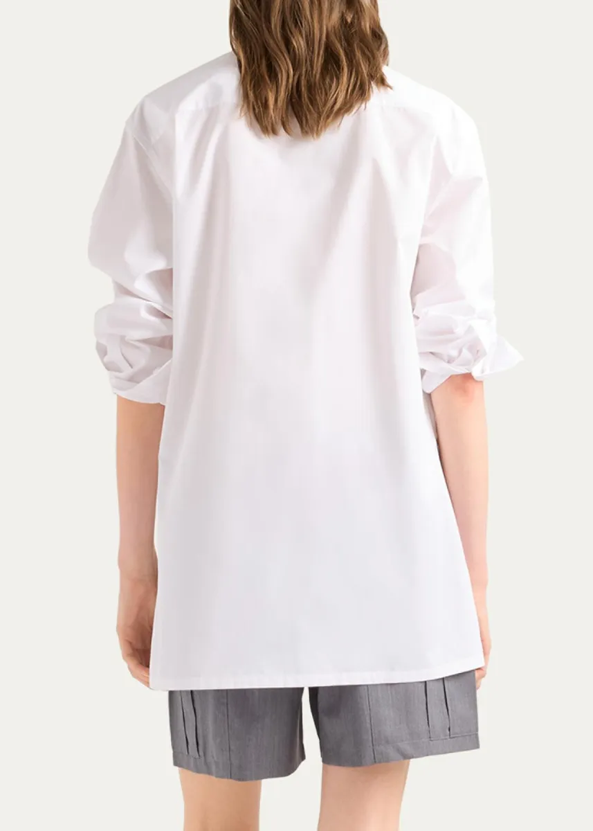 Prada Embellished Cotton Button-Down Shirt | Thumbnail 3