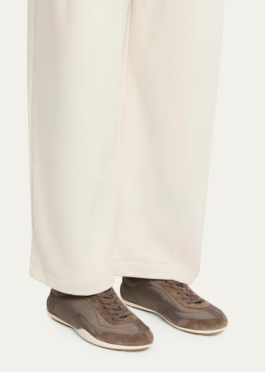Brunello Cucinelli Nylon Suede Sneakers | Thumbnail 2