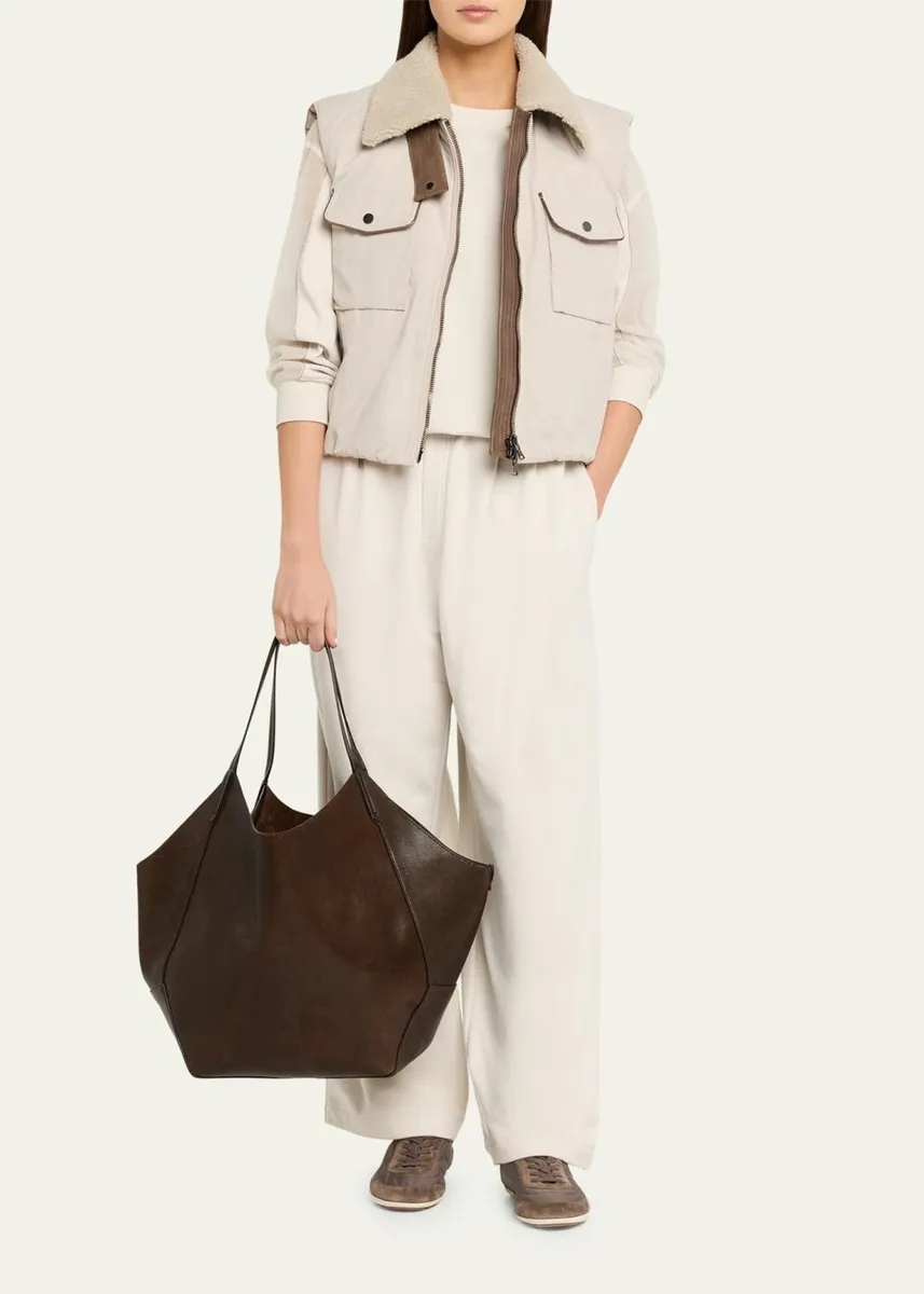 Brunello Cucinelli Nylon Suede Sneakers | Thumbnail 3