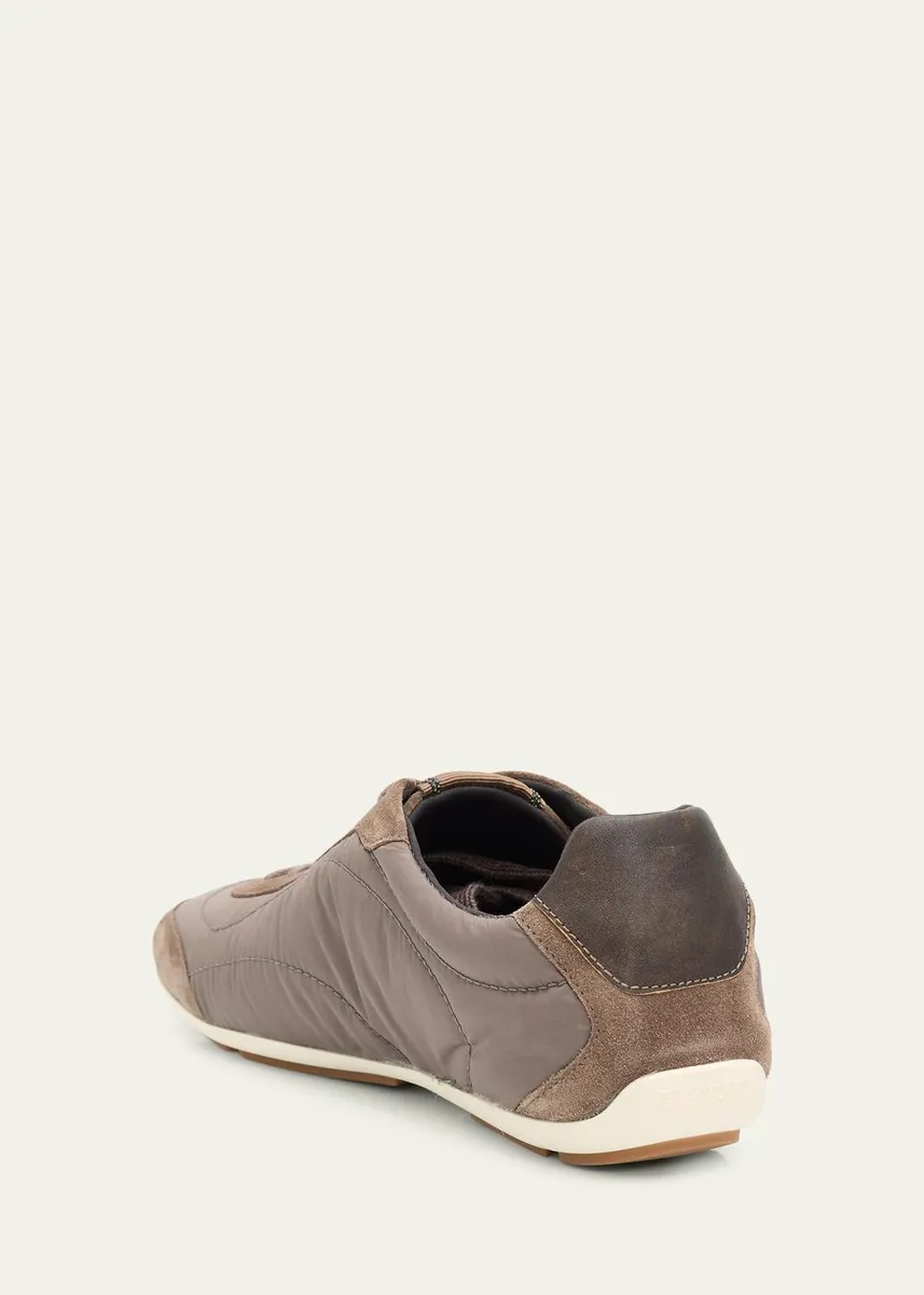 Brunello Cucinelli Nylon Suede Sneakers | Thumbnail 4
