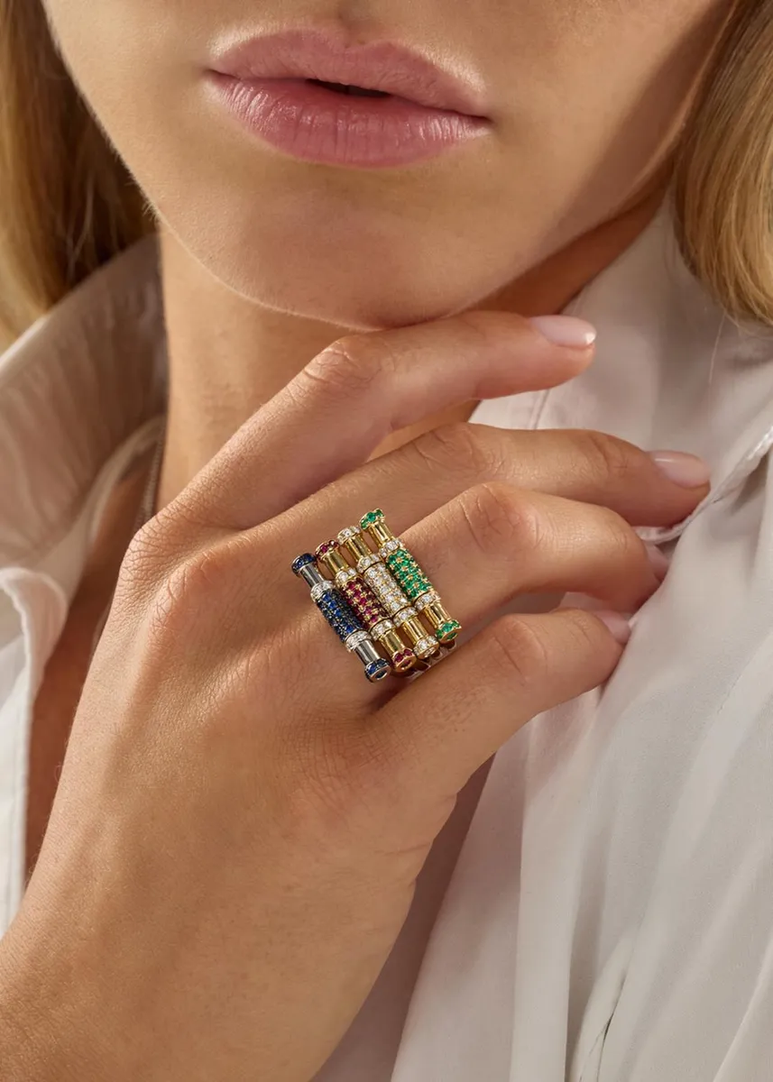 Graziela Gems 18K Diamond Cavaletti Ring | Thumbnail 2 Graziela Gems 18K Diamond Cavaletti Ring | Thumbnail 2