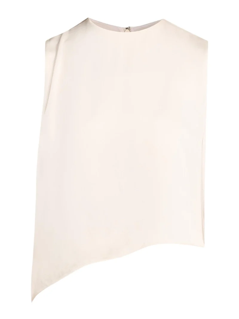 Asymmetric Satin Lace Top Asymmetric Satin Lace Top