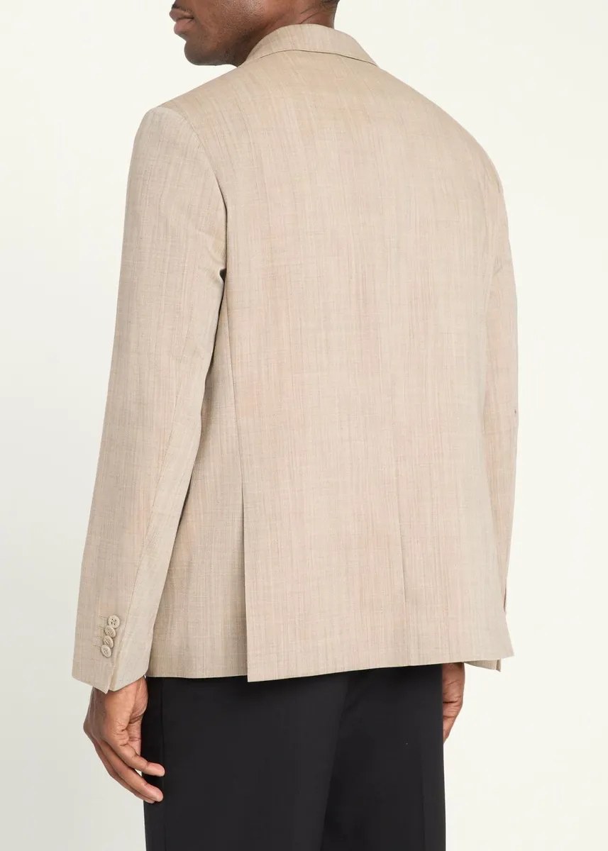 OFFICINE GÉNÉRALE Men's Arthus Heathered Wool Single-Breasted Sport Coat | Thumbnail 3 OFFICINE GÉNÉRALE Men's Arthus Heathered Wool Single-Breasted Sport Coat | Thumbnail 3