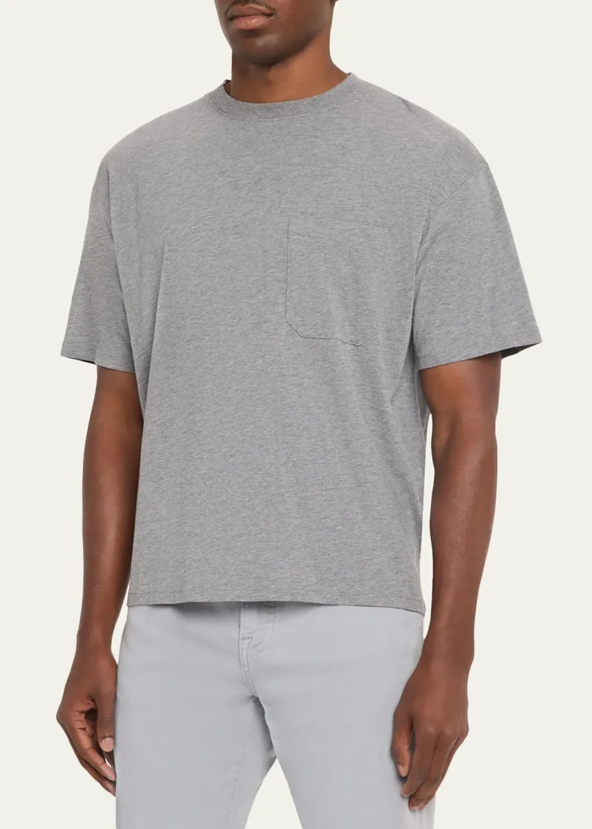 Frame Men's Jersey Relaxed-Fit Crewneck Pocket T-Shirt | Thumbnail 4 Frame Men's Jersey Relaxed-Fit Crewneck Pocket T-Shirt | Thumbnail 4