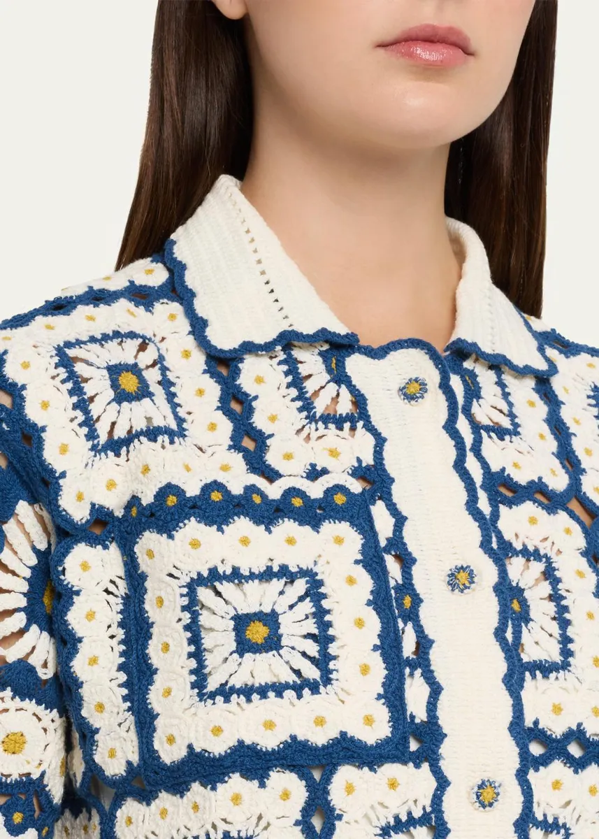 ALÉMAIS Dolly Crochet Button-Front Shirt | Thumbnail 5 ALÉMAIS Dolly Crochet Button-Front Shirt | Thumbnail 5