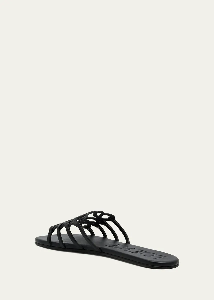 Loewe x Paula's Ibiza Petal Leather Anagram Slide Sandals | Thumbnail 4 Loewe x Paula's Ibiza Petal Leather Anagram Slide Sandals | Thumbnail 4