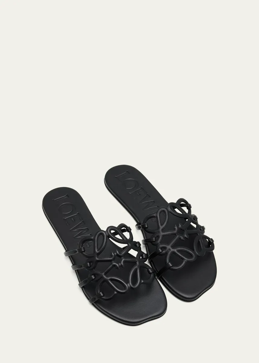 Loewe x Paula's Ibiza Petal Leather Anagram Slide Sandals | Thumbnail 5 Loewe x Paula's Ibiza Petal Leather Anagram Slide Sandals | Thumbnail 5
