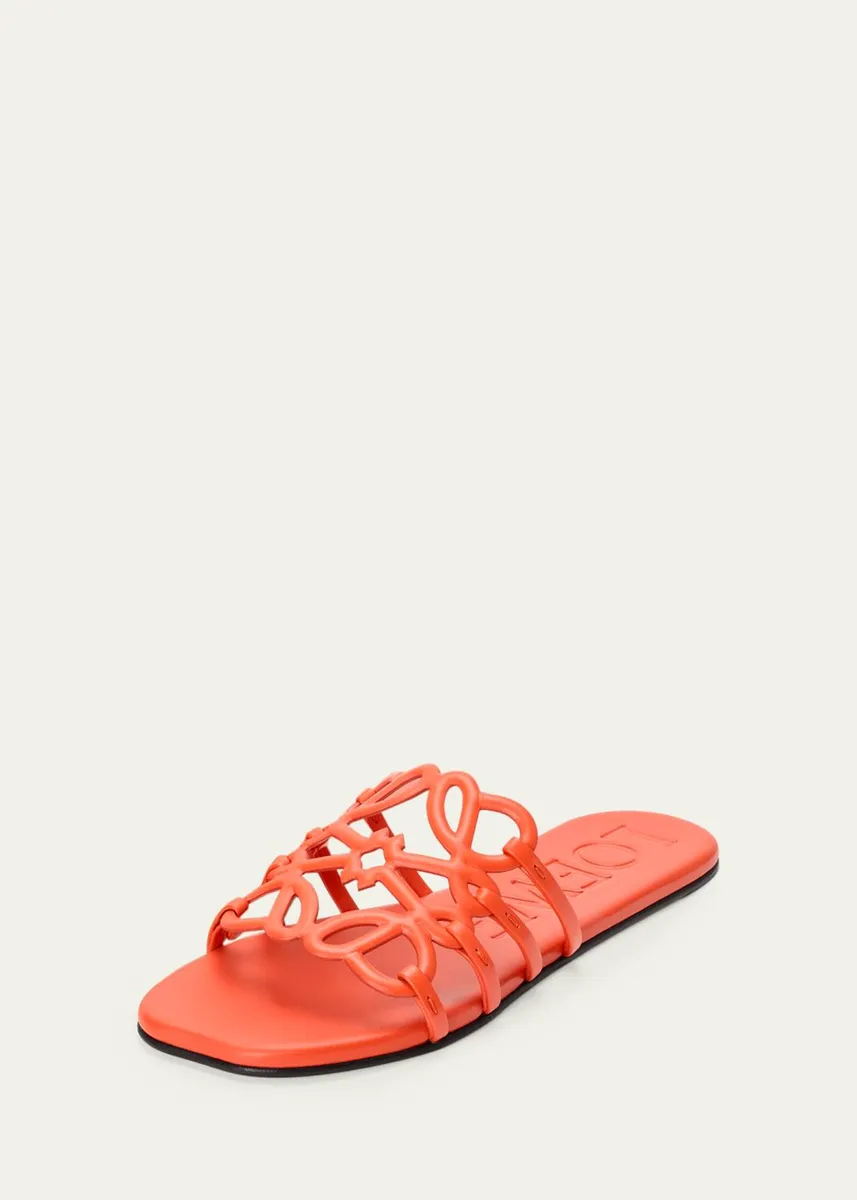 Loewe x Paula's Ibiza Petal Leather Anagram Slide Sandals | Thumbnail 6 Loewe x Paula's Ibiza Petal Leather Anagram Slide Sandals | Thumbnail 6