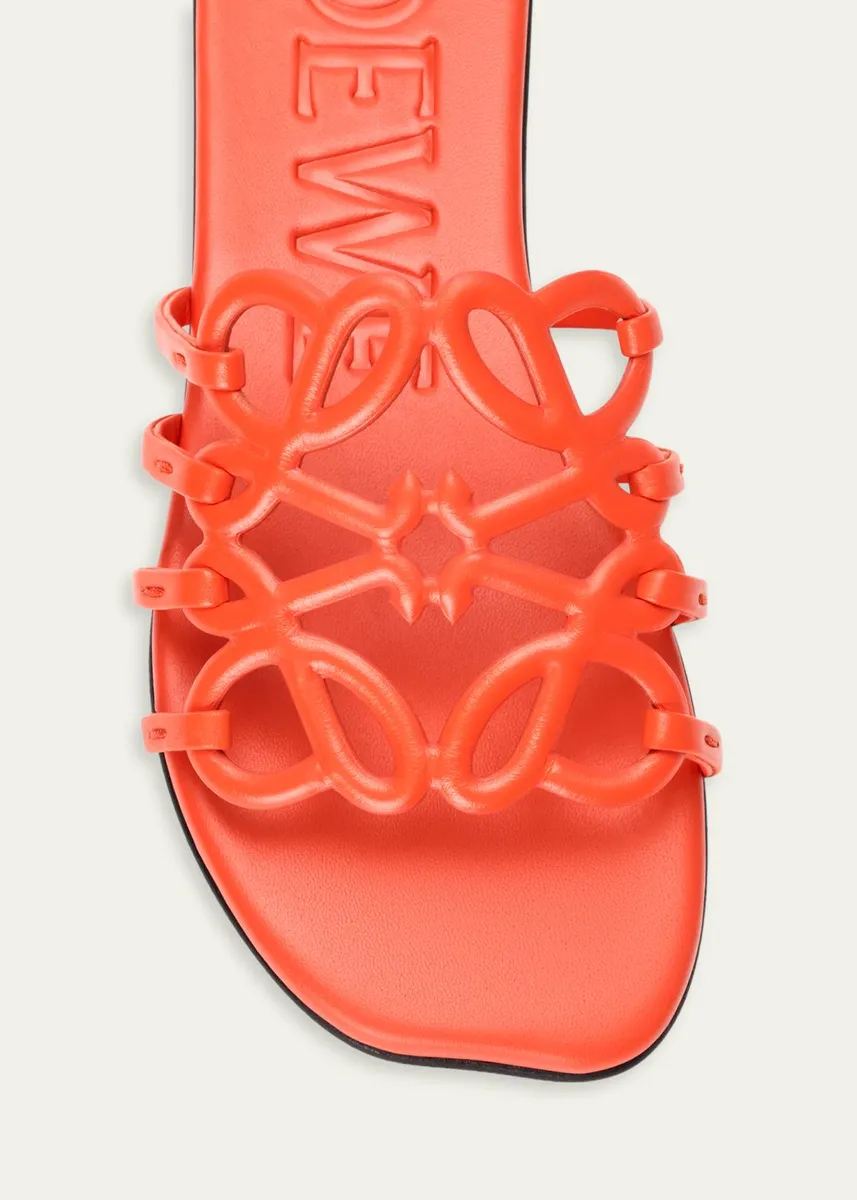 Loewe x Paula's Ibiza Petal Leather Anagram Slide Sandals | Thumbnail 7 Loewe x Paula's Ibiza Petal Leather Anagram Slide Sandals | Thumbnail 7
