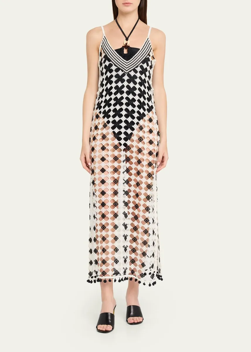 Ramy Brook Cleo Patterned Sheer Cover-Up Maxi-Dress | Thumbnail 2 Ramy Brook Cleo Patterned Sheer Cover-Up Maxi-Dress | Thumbnail 2