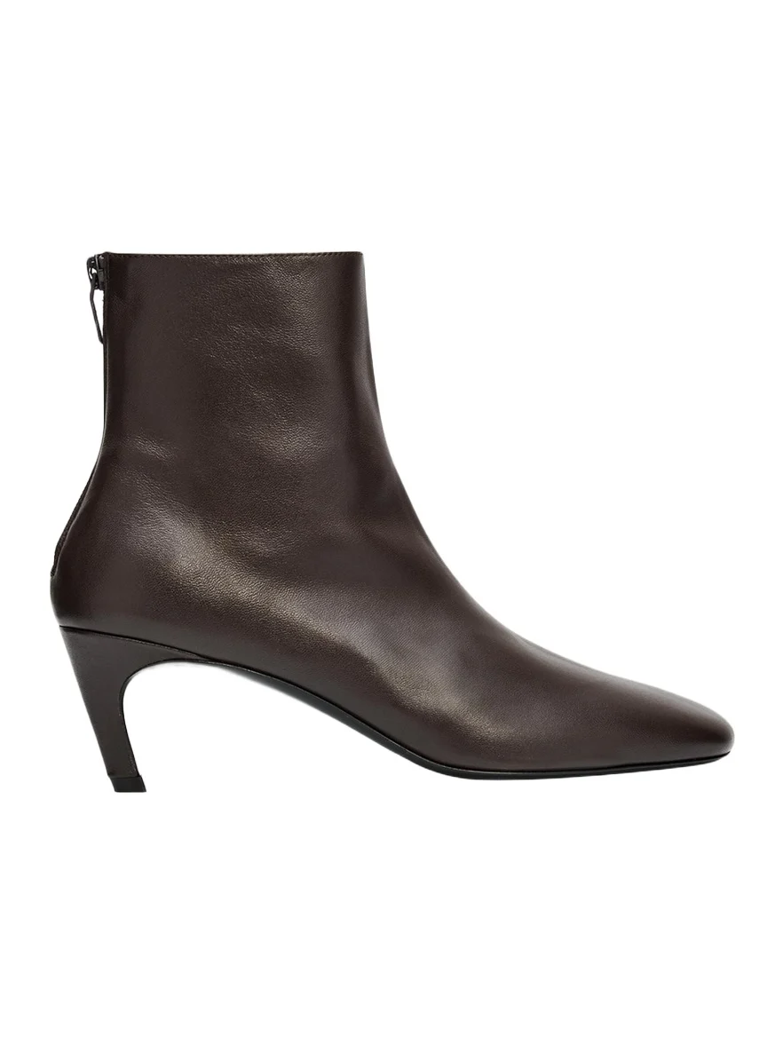 50mm Soft Nappa Leather Ankle Boots