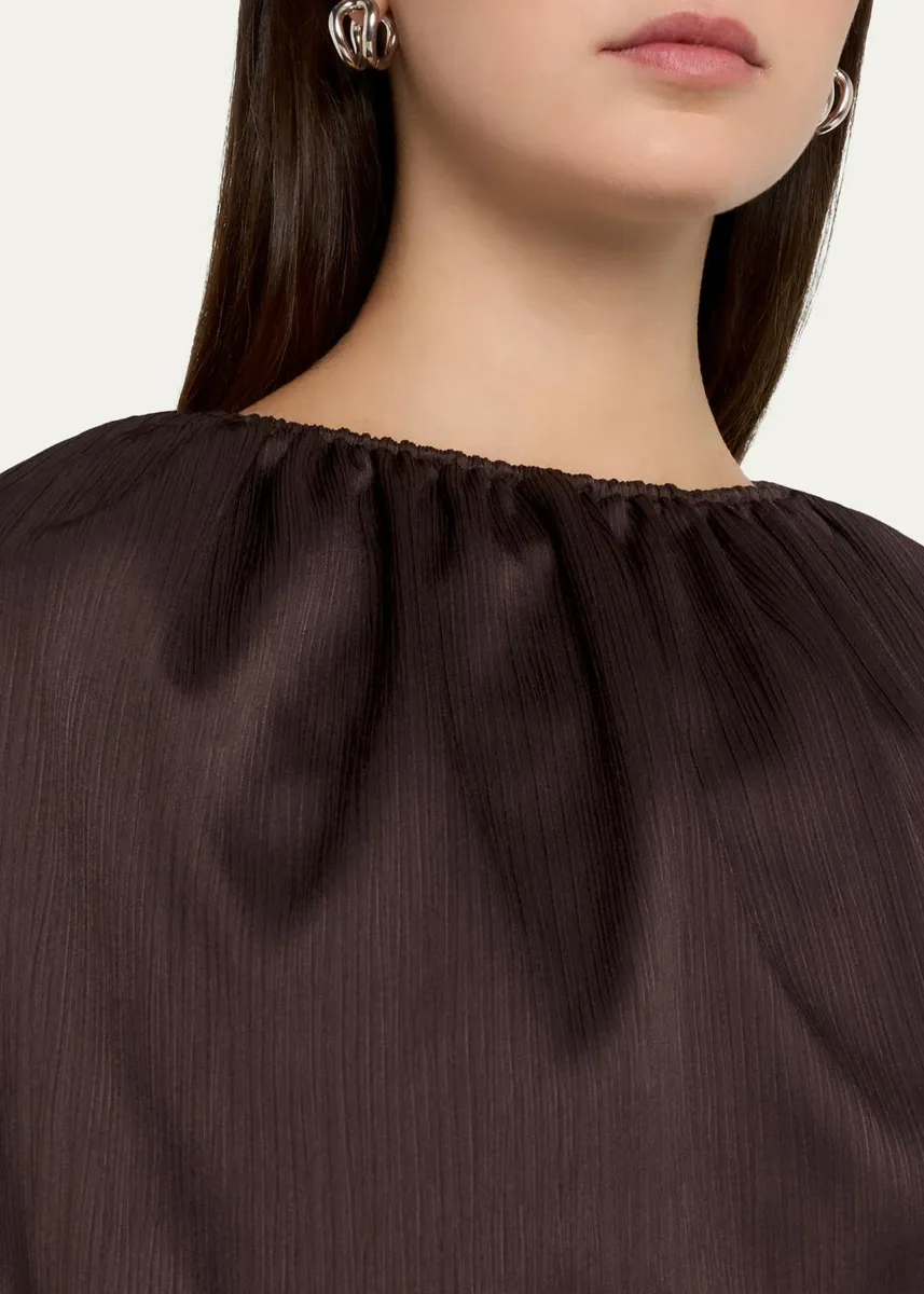 Vince Plissé Satin Cape Top | Thumbnail 5 Vince Plissé Satin Cape Top | Thumbnail 5