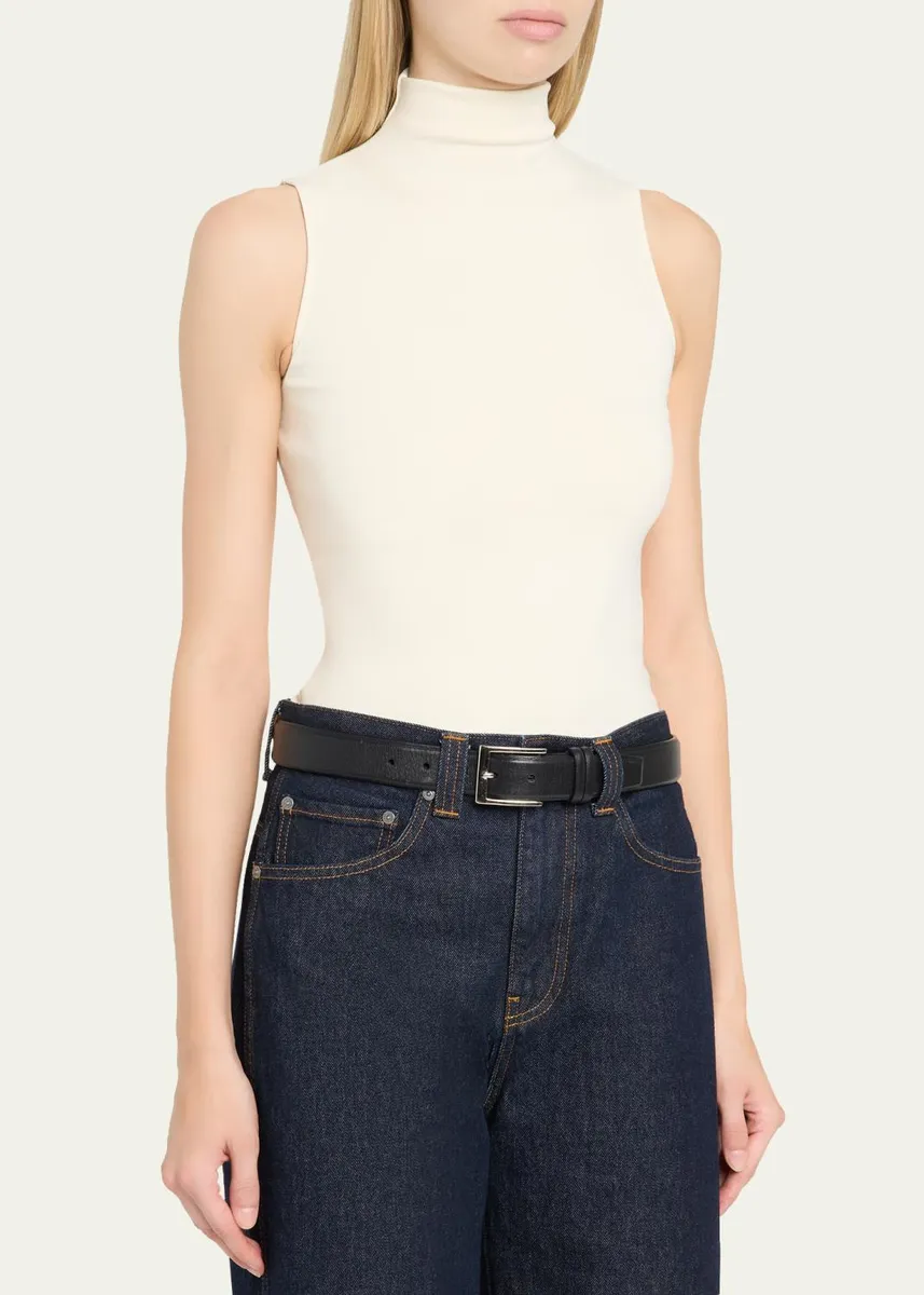 Ralph Lauren Collection Naomie Rib-Knit Stretch Silk Top | Thumbnail 4