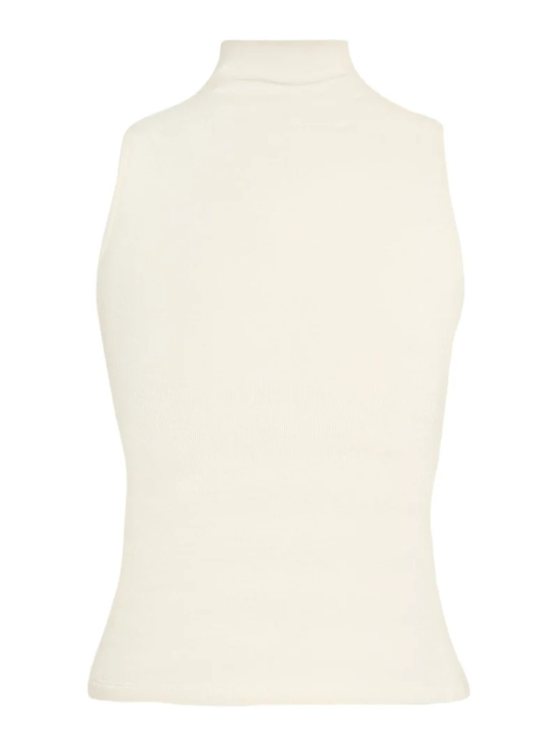 Ralph Lauren Collection Naomie Rib-Knit Stretch Silk Top