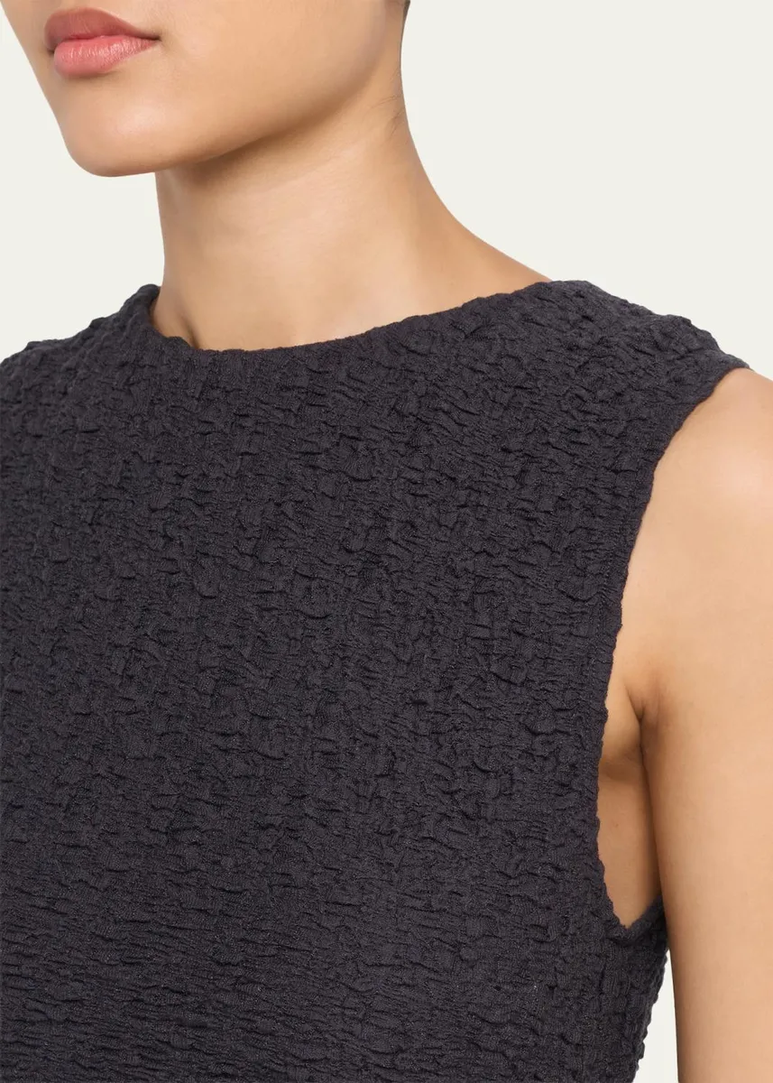 Vince Sleeveless Gathered-Waist Dress | Thumbnail 5