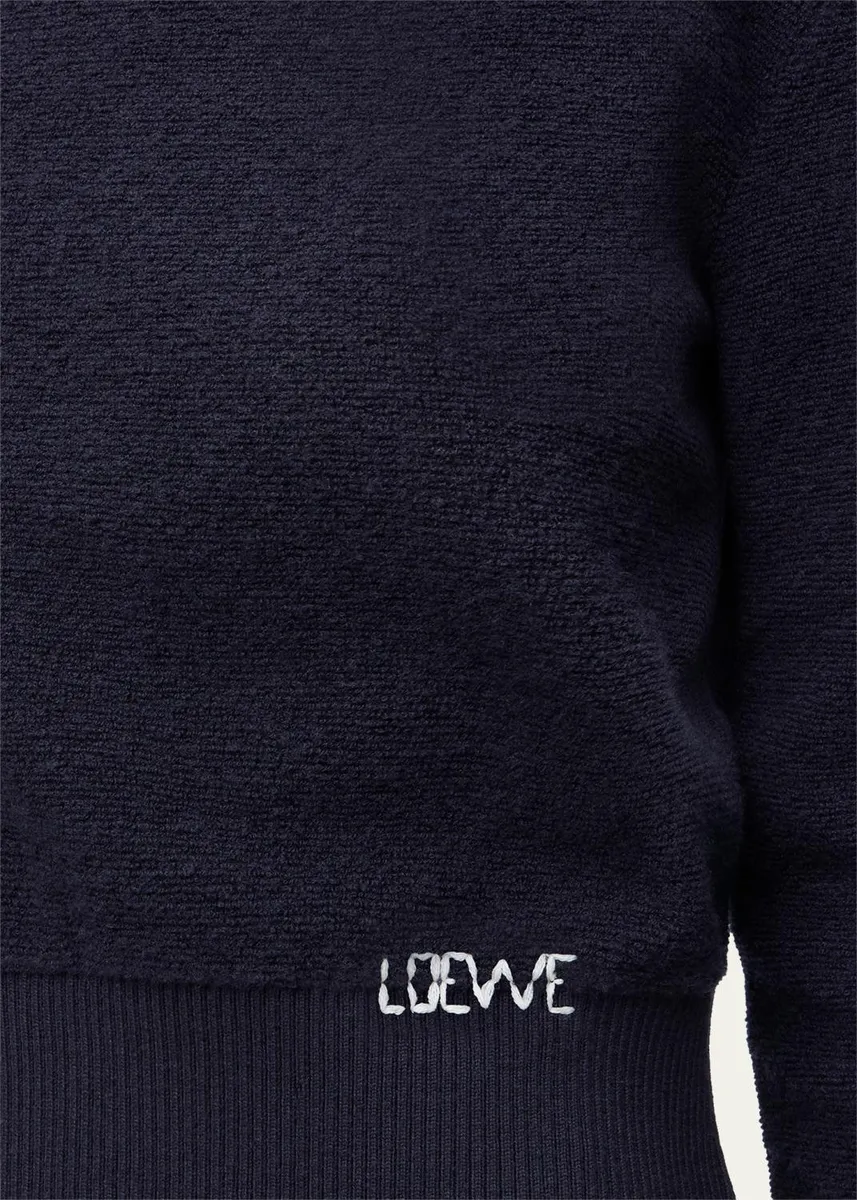 Loewe Logo Embroidered Wool Crewneck Sweater | Thumbnail 7 Loewe Logo Embroidered Wool Crewneck Sweater | Thumbnail 7