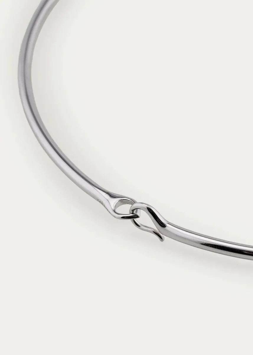 TABAYER 18K White Gold Diamond and Chalcedony Necklace | Thumbnail 4