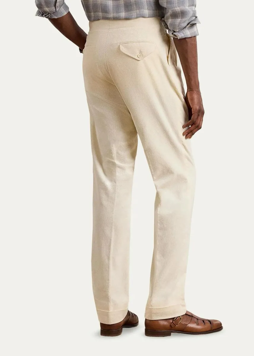 Ralph Lauren Purple Label Men's Hand-Tailored Corduroy Trousers | Thumbnail 3 Ralph Lauren Purple Label Men's Hand-Tailored Corduroy Trousers | Thumbnail 3