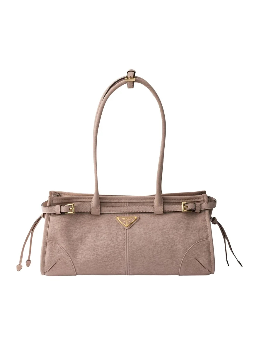 Prada Bonnie Nubuck Leather Shoulder Bag