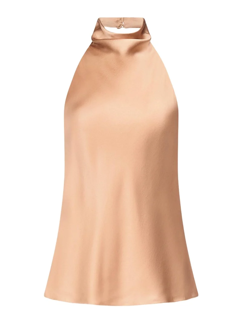Flowy Silk Halter Top Flowy Silk Halter Top