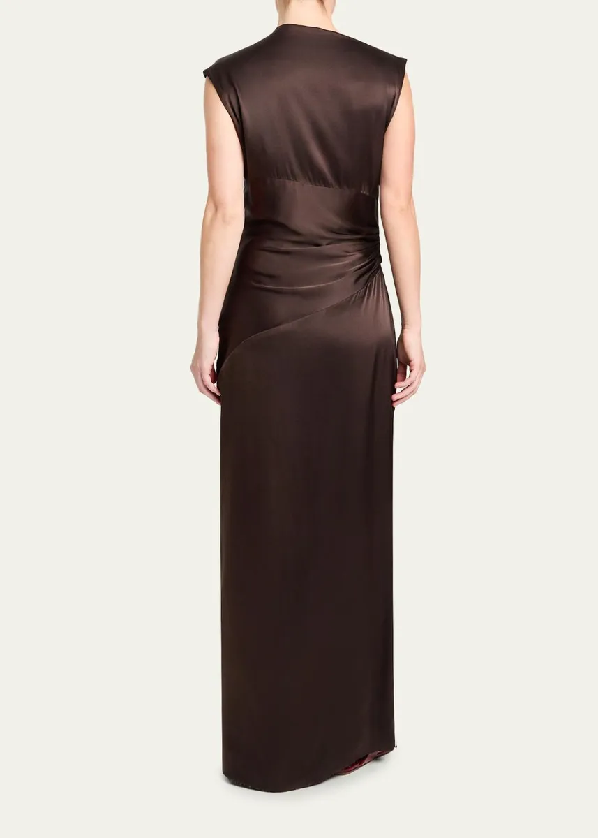 TWP On the Side Silk Maxi Dress | Thumbnail 3 TWP On the Side Silk Maxi Dress | Thumbnail 3