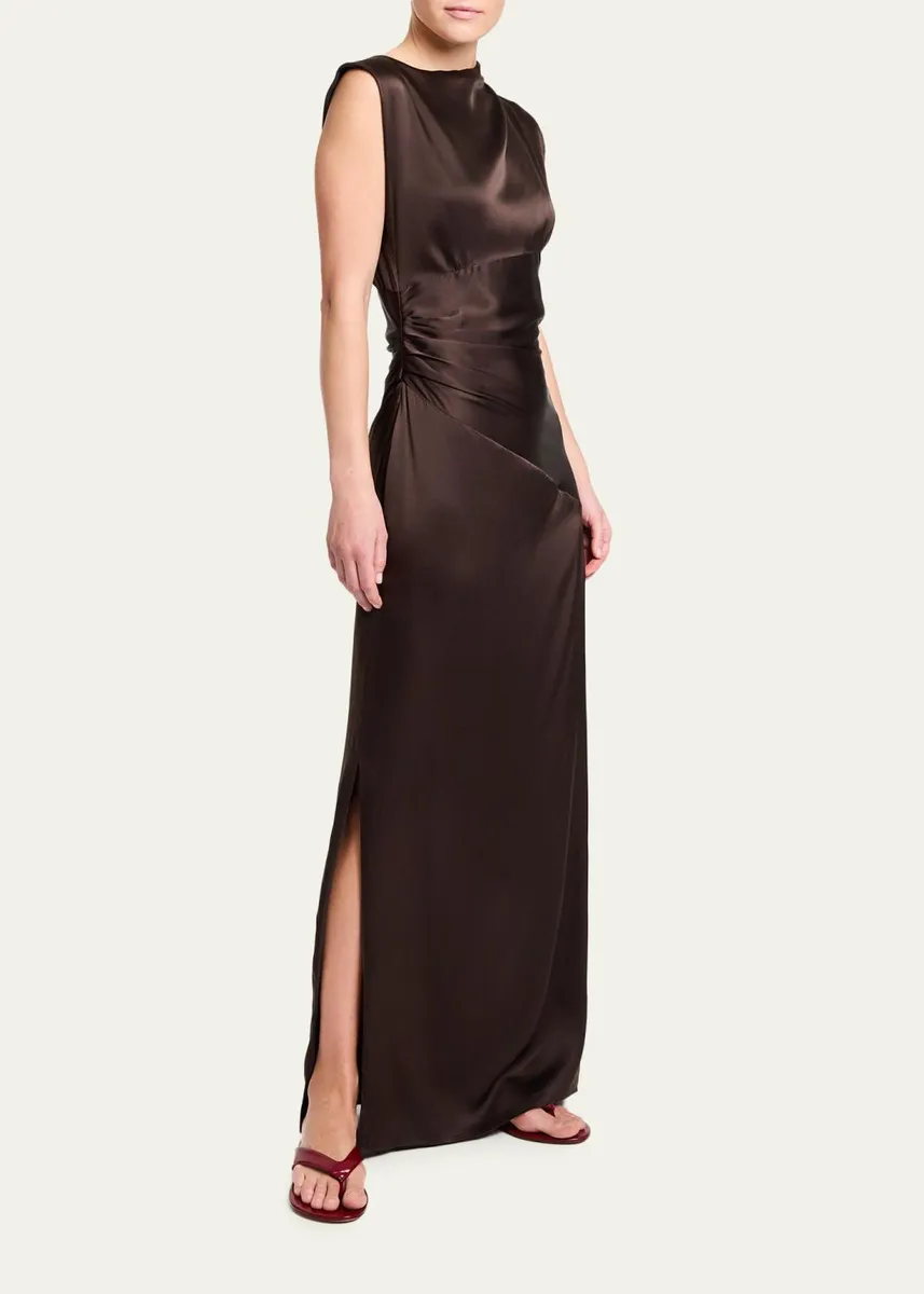 TWP On the Side Silk Maxi Dress | Thumbnail 4 TWP On the Side Silk Maxi Dress | Thumbnail 4