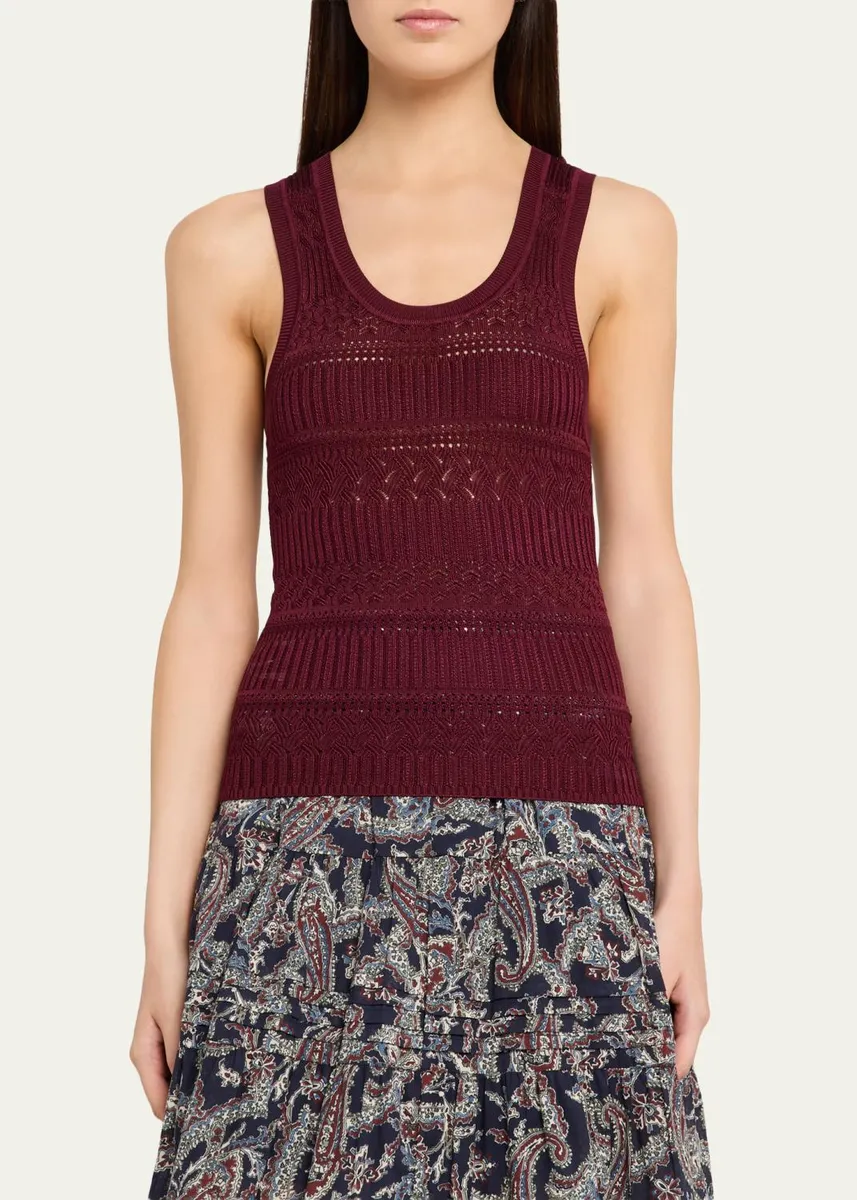 Veronica Beard Sandra Knit Tank Top | Thumbnail 4 Veronica Beard Sandra Knit Tank Top | Thumbnail 4