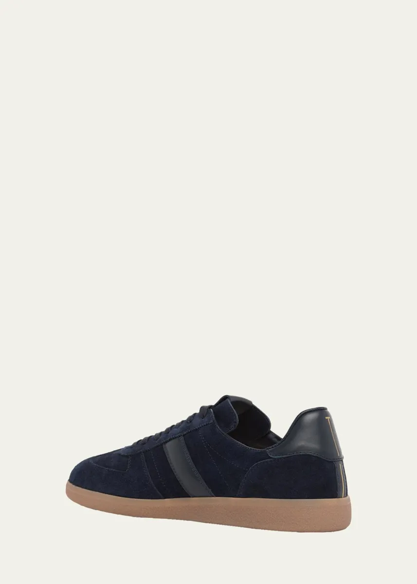 Tom Ford Men's T Suede and Leather-Trim Low-Top Sneakers | Thumbnail 4