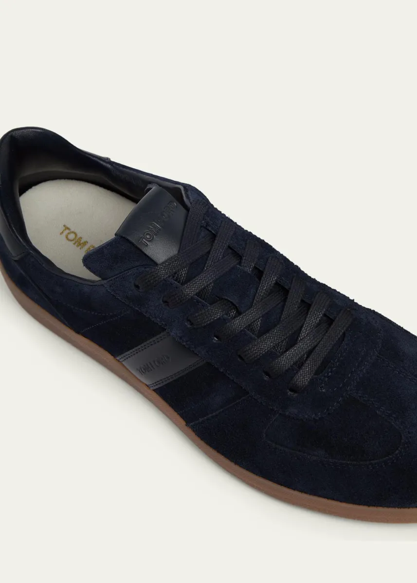 Tom Ford Men's T Suede and Leather-Trim Low-Top Sneakers | Thumbnail 5