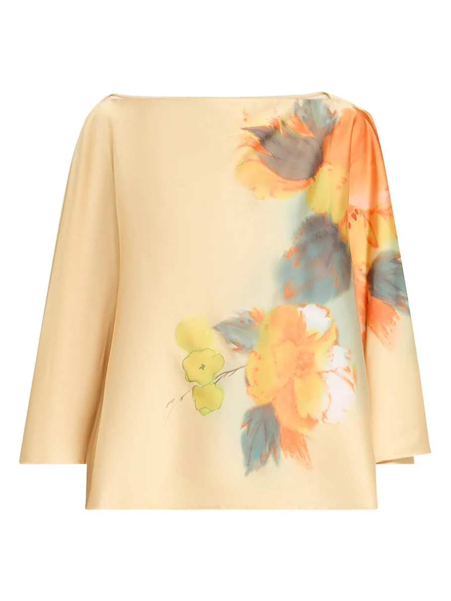 Cinq à Sept Carole Watercolor Floral Top