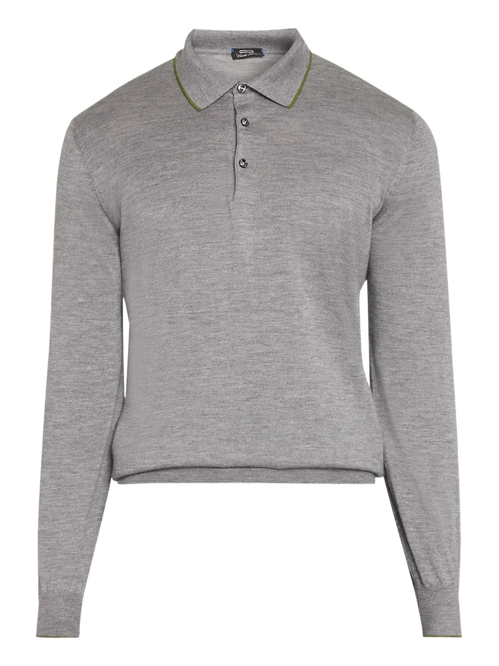Cesare Attolini Men's Cashmere and Silk Tipped Polo Sweater