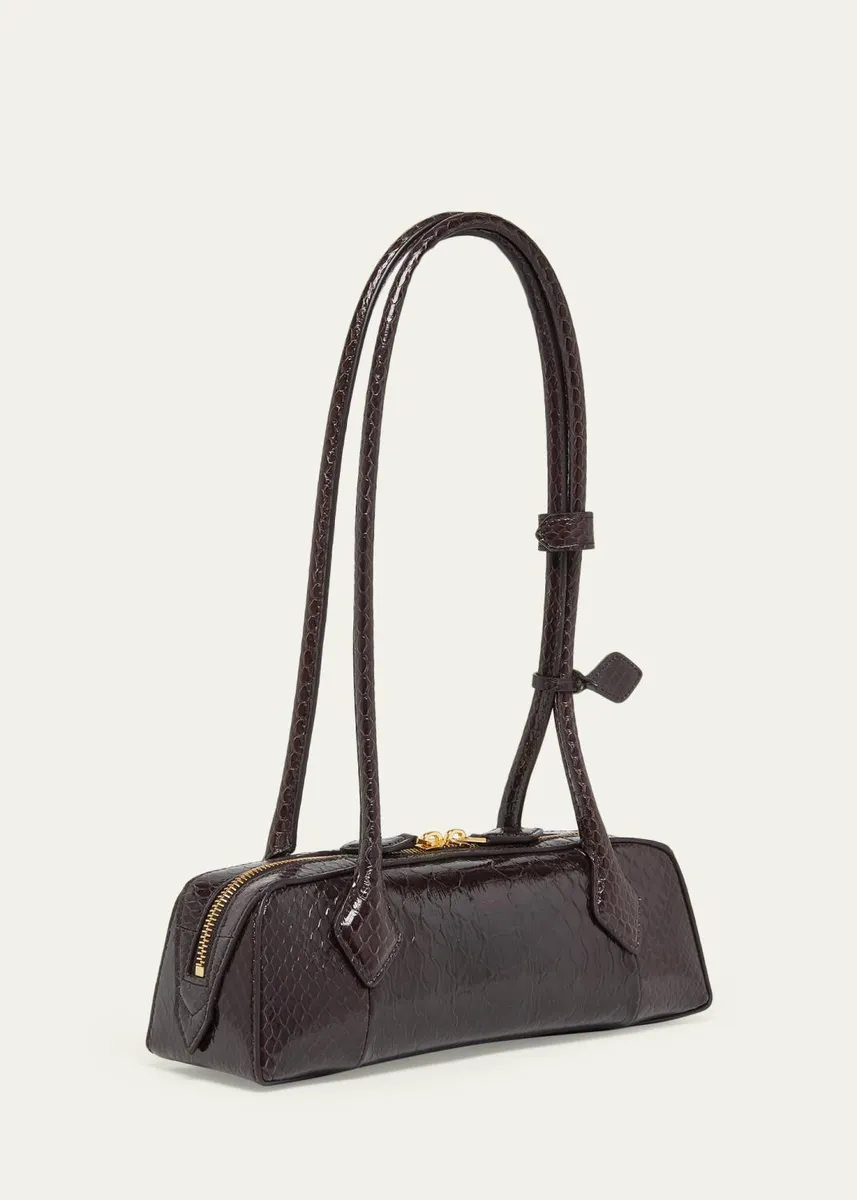 ALAÏA Le Teckel Small Lizard Shoulder Bag | Thumbnail 7