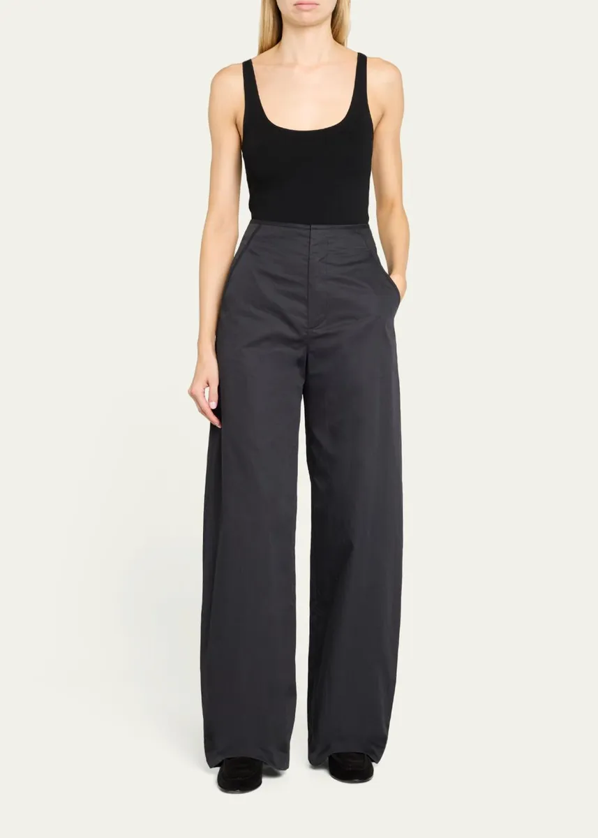 Vince High-Rise Poplin Pants | Thumbnail 2
