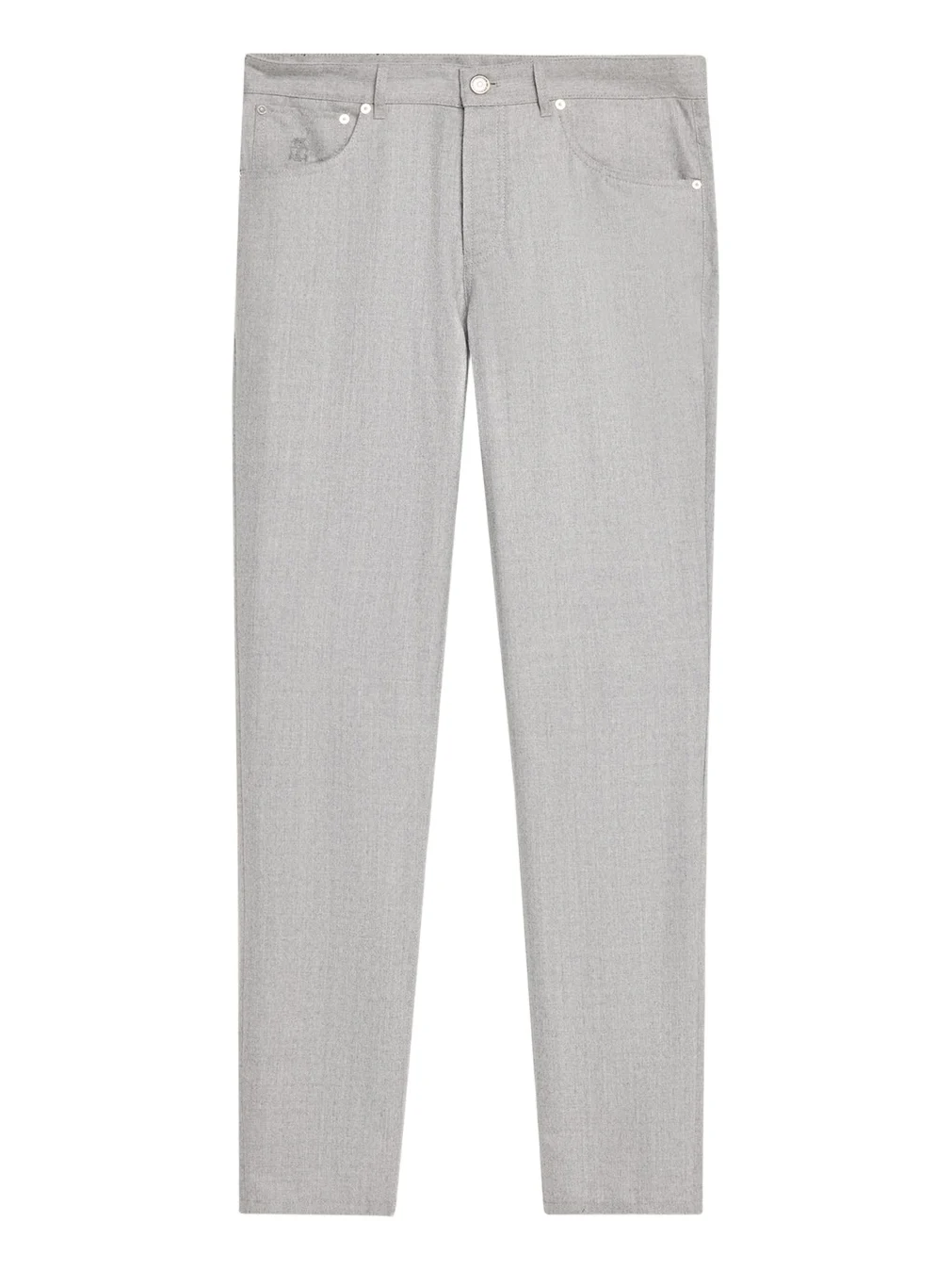 Brunello Cucinelli Men's Flannel Tapered Leg Five-Pocket Pants