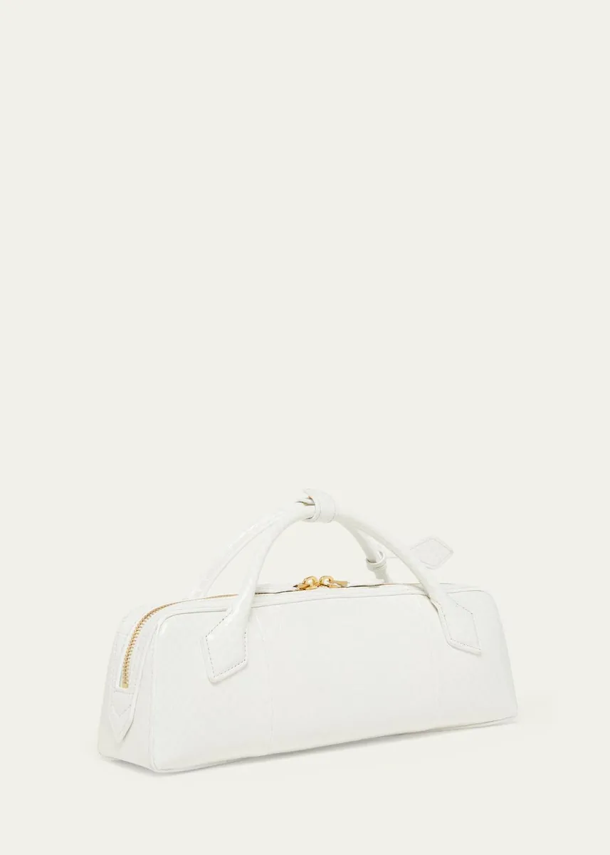 ALAÏA Le Teckel Snakeskin Top-Handle Bag | Thumbnail 3